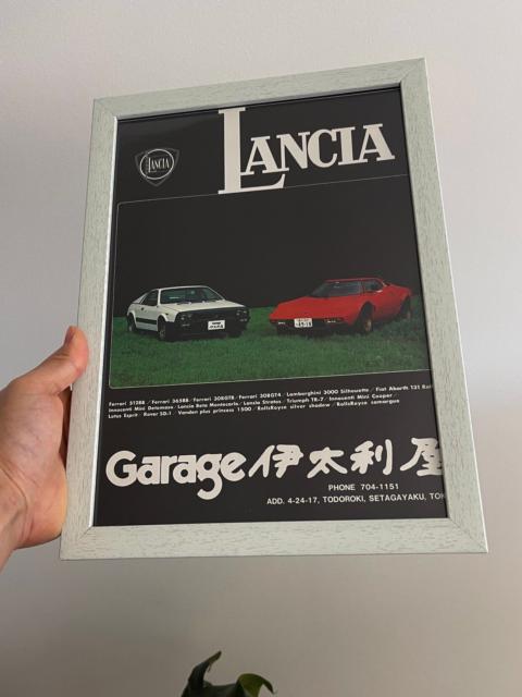 Vintage 1980s Lancia Japan Promo Poster