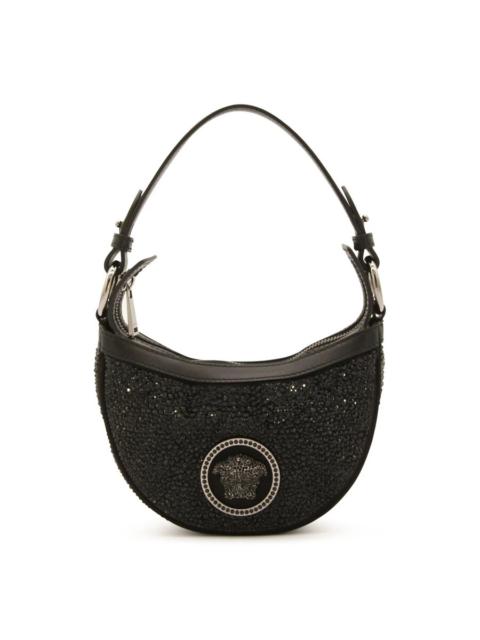 VERSACE Versace Crystal Repeat Mini Hobo Bag