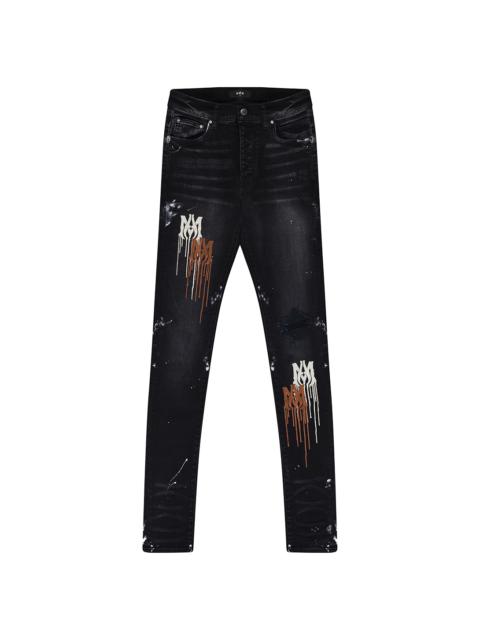 AMIRI MA Drip Jeans "Aged Black"