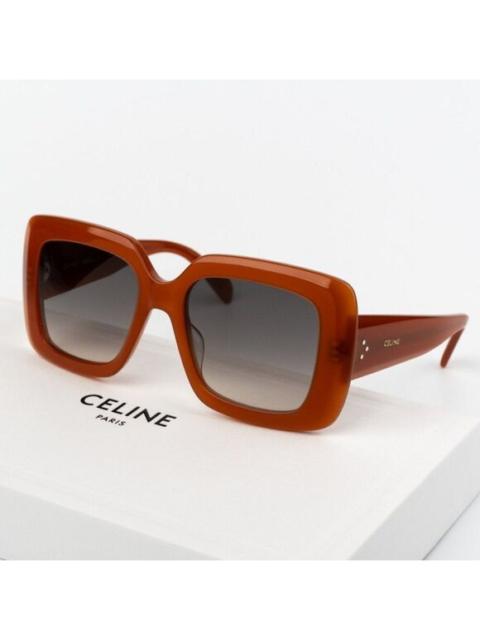 CELINE NEW Celine CL40263I 42F 3 DOTS Orange Gradient Brown Women Geometric Sunglasses