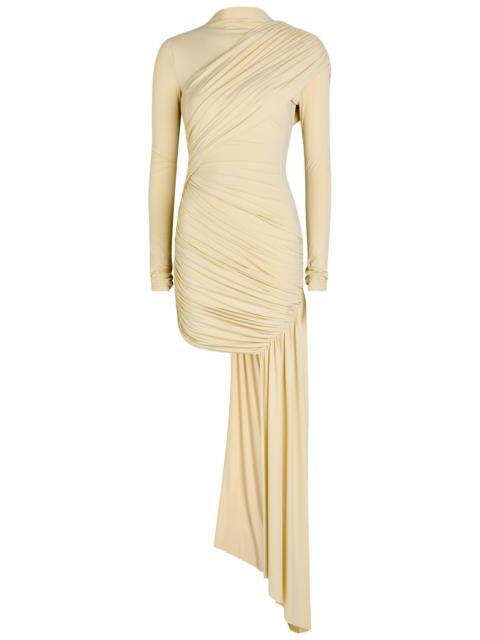 De La Vali DE LA Vali Ravel Draped Stretch-jersey Mini Dress