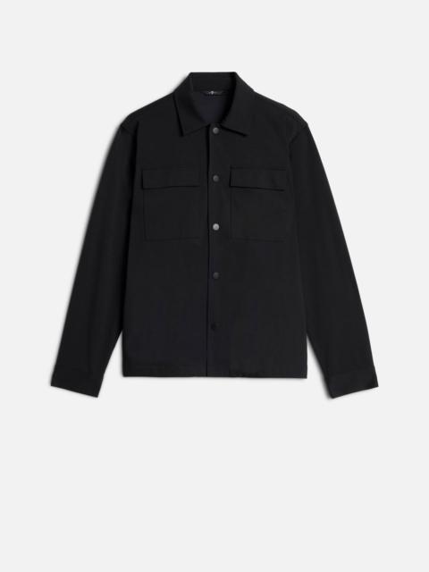7 For All Mankind OVERSHIRT in Luxe Performance Knit Black