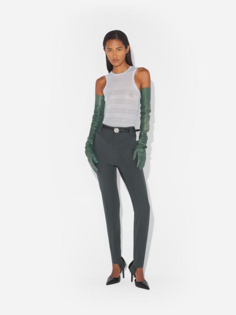 Jean Paul Gaultier THE BLUE FLOCKED GAULTIER BODYSUIT