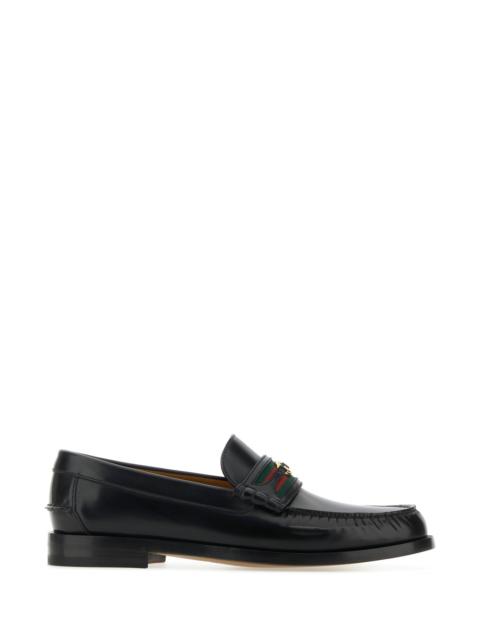 GUCCI Gucci Men Black Leather 1953 Loafers
