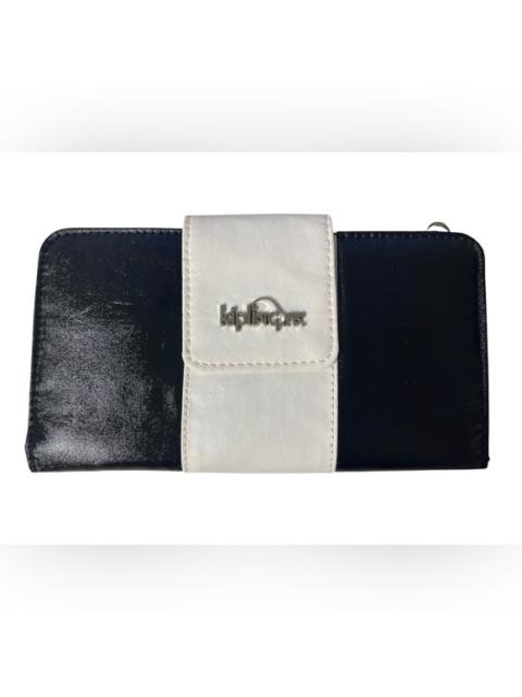 Other Designers Kipling Women's Black / White Nylon Large Fashion Wallet and Clutch