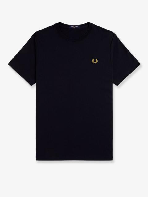 Fred Perry Cotton T-Shirt With Logo Embroidery