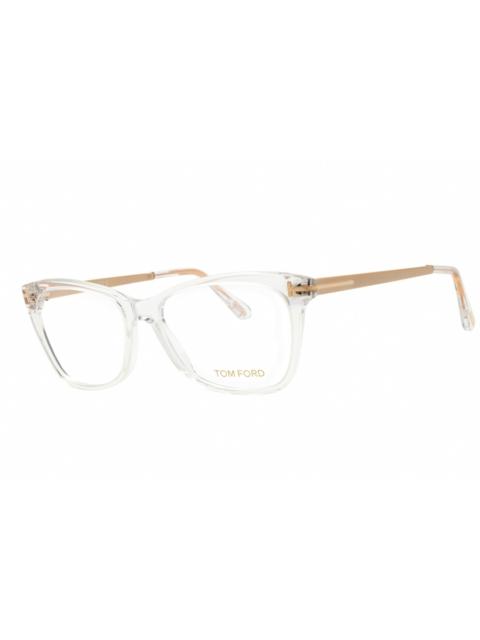 TOM FORD Tom Ford Ladies Crystal Rectangular Eyeglass Frames FT5353 026 52