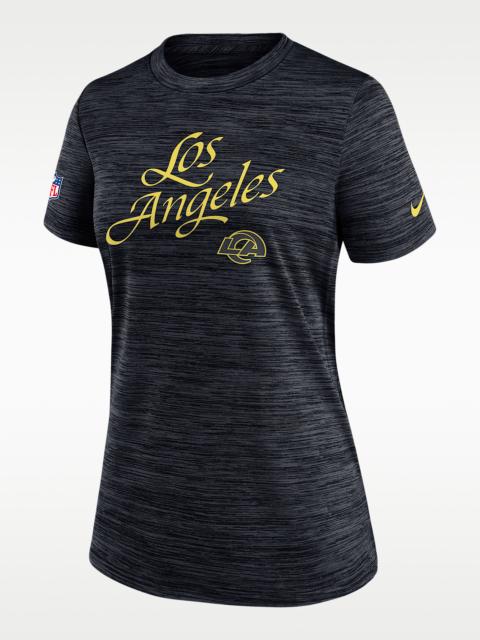 Nike Los Angeles Rams Rivalries Collection Sideline Velocity Women's Nike Dri-FIT NFL T-Shirt