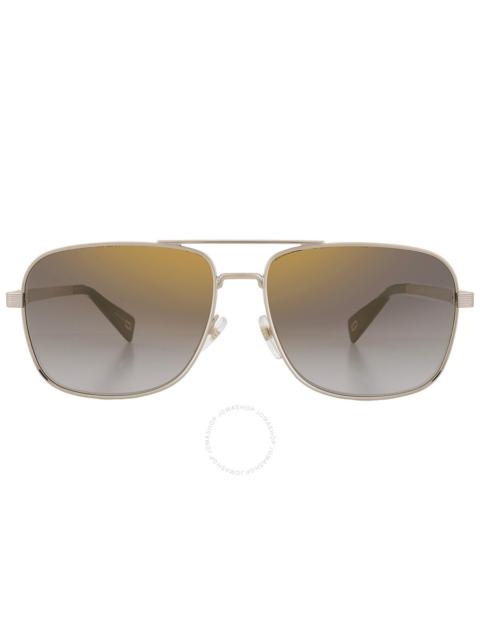 Marc Jacobs - Open Box - Marc Jacobs Grey Shaded Gold Navigator Men's Sunglasses MARC 241/S 0J5G/FQ 59
