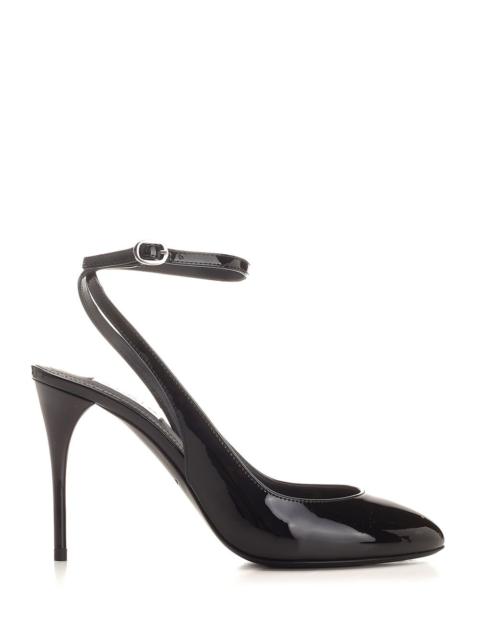 Alaïa Rounded Toe Sling Back Pumps Black