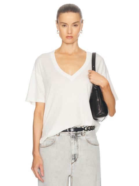 R13 V-Neck Boxy Seamless Tee