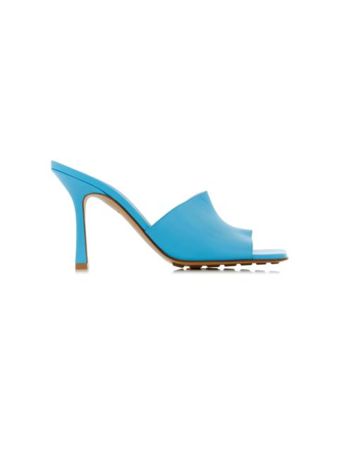 Bottega Veneta Stretch Leather Slide Sandals blue