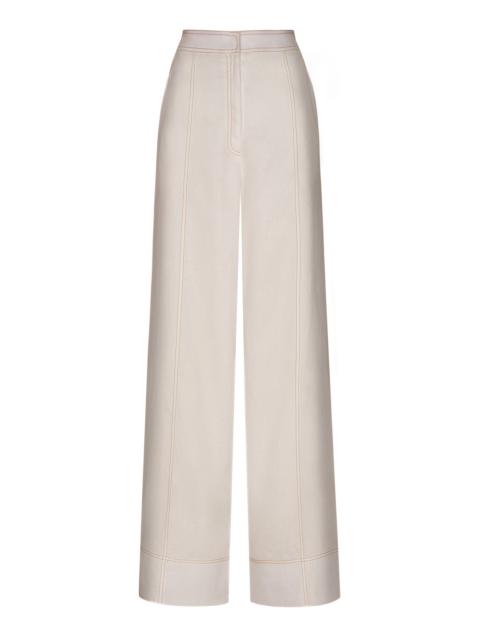 ANDRES OTALORA Esperandote Linen Pants white