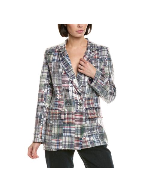 CYNTHIA ROWLEY Cynthia Rowley Sequin Madras Blazer
