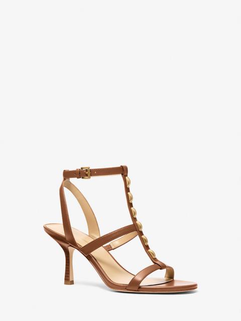 MICHAEL KORS Nara Studded Leather Sandal