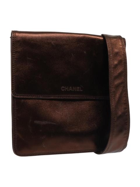 CHANEL CHANEL Shoulder Bag Leather Bronze CC