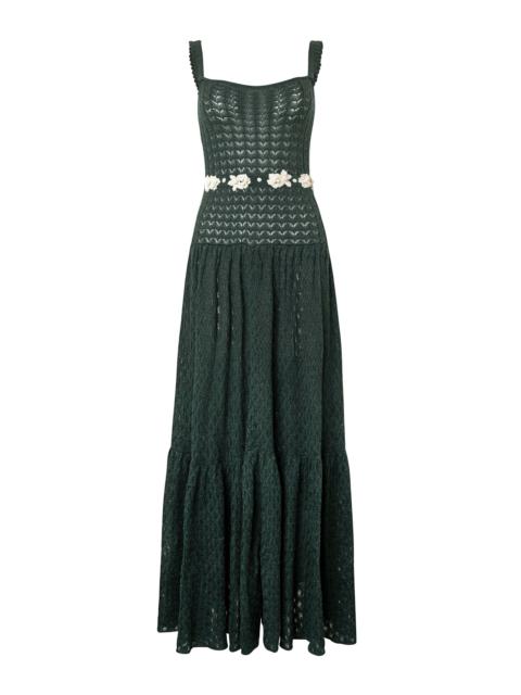 Agua by Agua Bendita Lima Dark Green Maxi Dress