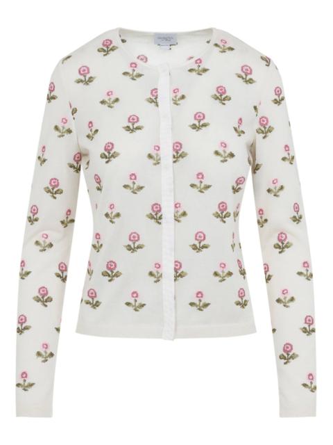 GIAMBATTISTA VALLI Floral Knit Cardigan