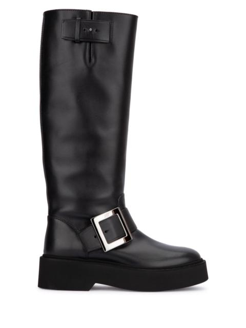 Roger Vivier Women Viv Rangers High Metal Bikers Boots