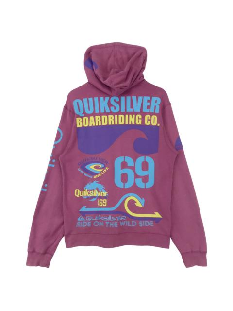 Other Designers Surf Style - Vintage Quiksilver Over Print Sweater Hoodie