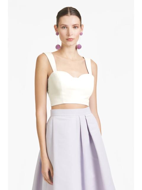 SACHIN & BABI Darcy Top - Ivory - Faille