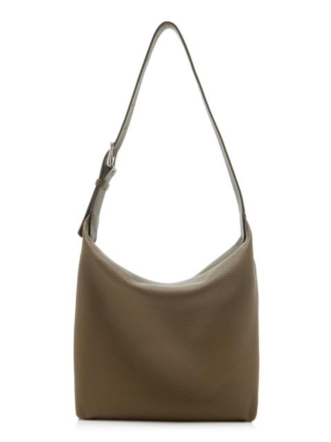 The Row Isa Leather Shoulder Bag green