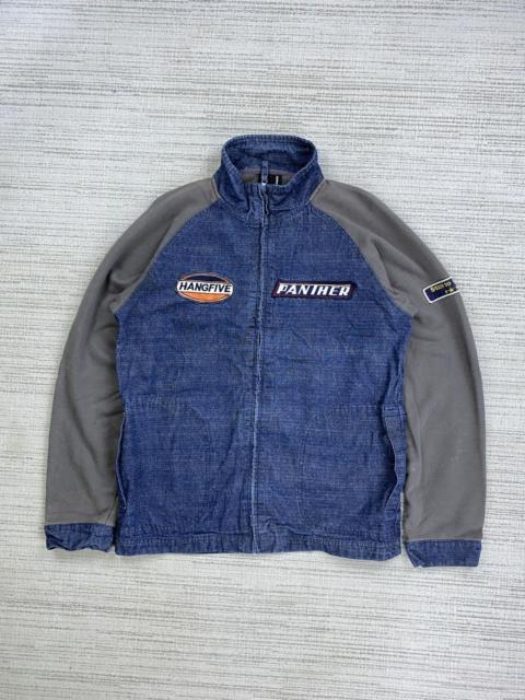 Other Designers Japanese Brand × Vintage - Vintage Stone Japan Brand Half Denim Patches Zipper Jacket