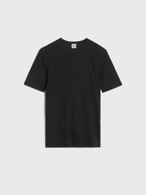TOTEME Classic rib tee black