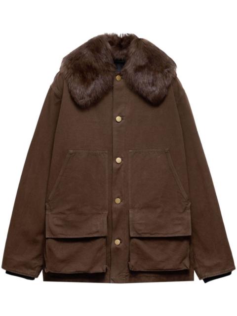 Prada Prada Men Garment-Dyed Cotton Jacket