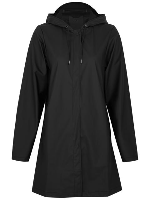 RAINS Hooded rubberised jacket