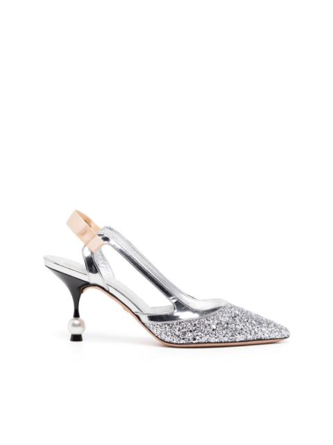 GIAMBATTISTA VALLI 75mm rhinestone-embellished pumps