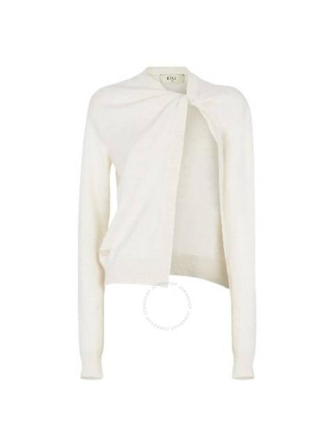 FENDI Fendi Asymmetrical Cut Wool Cardigan
