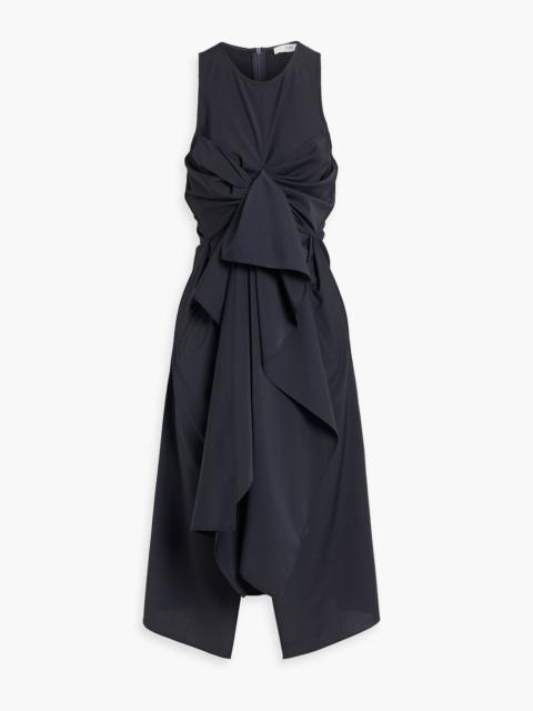 Tibi Draped crepe midi dress