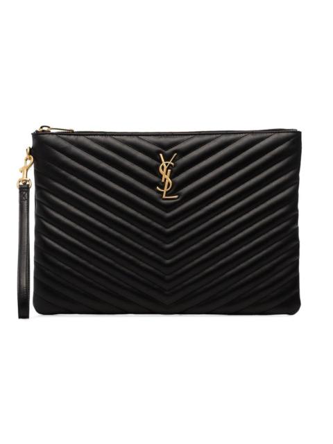 SAINT LAURENT Saint Laurent Women Cassandre Matelassé Leather Tablet Pouch