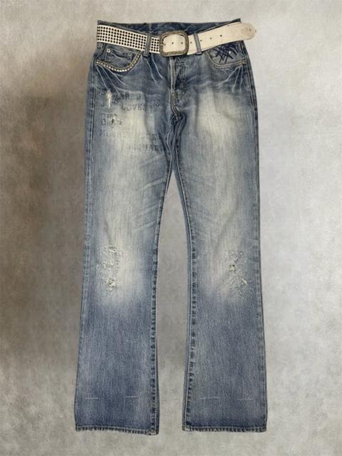Other Designers Vintage - FW 2005 Dsquared “MOTHERFUCKER” studded denim pants