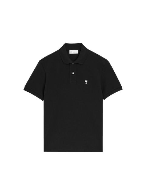 AMI Paris Ami Paris Black Polo Shirts Men