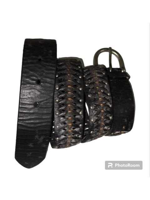 Other Designers Japanese Brand - AVANT GARDE STUDDED BRAIDED LEATHER BELT