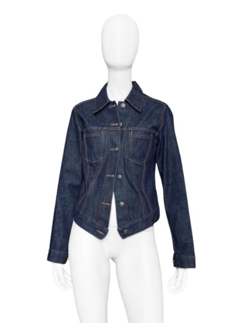 GUCCI Gucci Spring 1998 Tom Ford Look#32 Esther Cañadas Raw Denim Jacket 40