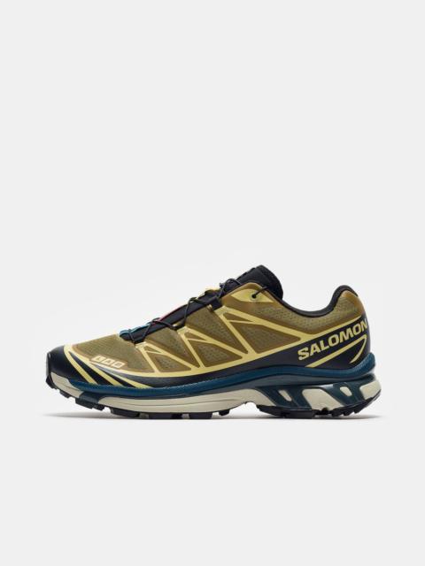 SALOMON XT-6 Sneaker in Brilliant Olive/Dark Navy/Dark Slate