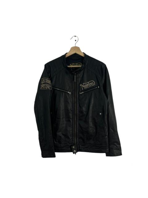 Other Designers Japanese Brand - RARE NORTON JAPAN PARACHUTE BIKER SOFT LEATHER JACKET
