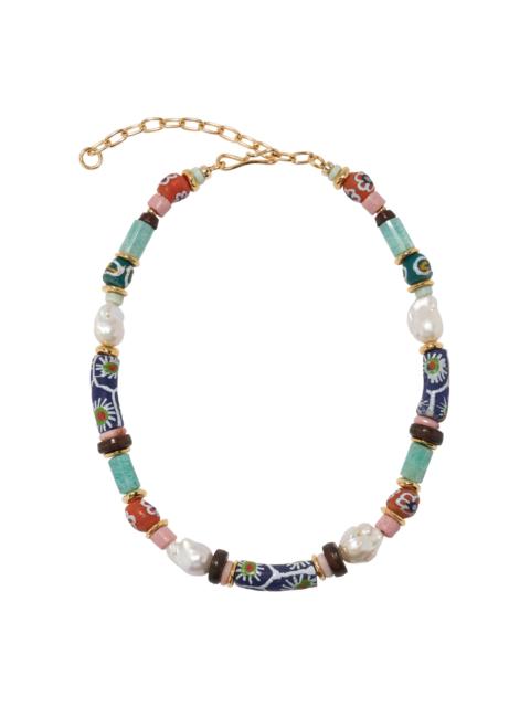 LIZZIE FORTUNATO Souvenir Necklace In Azul multi