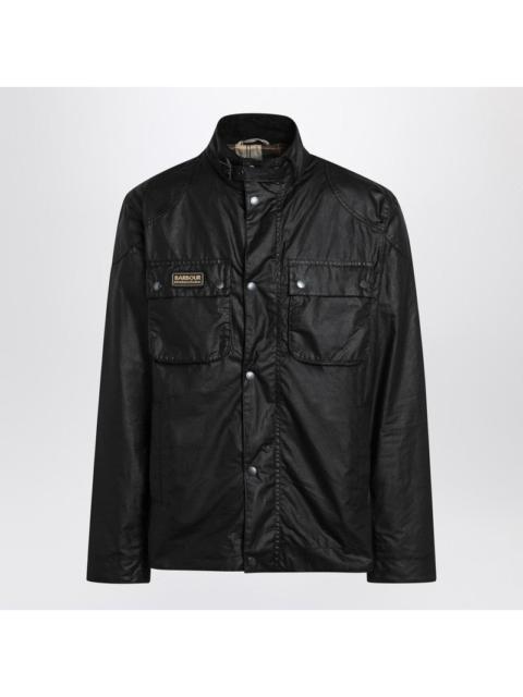 Barbour Black waxed International jacket