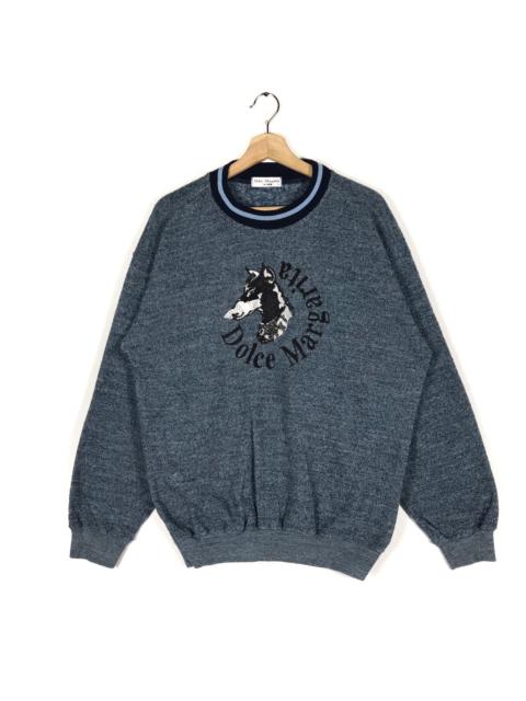 Other Designers Vintage - Vintage Dolce Margarita Italy Dog Embroidery Sweatshirt