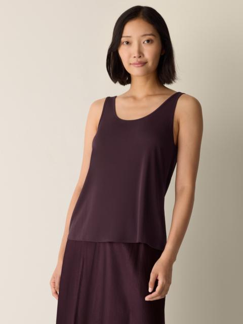EILEEN FISHER Stretch Silk Jersey Scoop Neck Tank