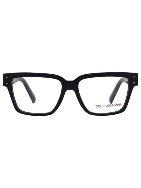 Dolce & Gabbana Dolce and Gabbana Demo Square Men's Eyeglasses DG3383 501 55
