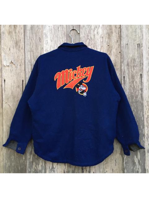 Other Designers Vintage - 90’s Mickey Mouse Fleece Jacket Embroidery Logo