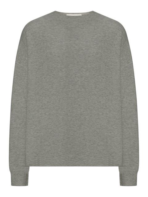 ESSENTIALS SIGNATURE WAFFLE 90S CREWNECK SWEATER