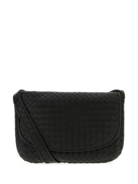 Bottega Veneta Bottega Veneta Men Black Leather Crossbody Bag