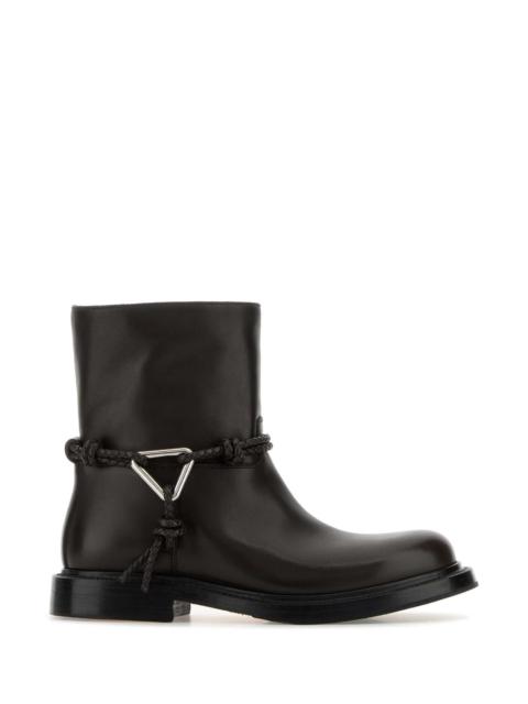 Bottega Veneta Bottega Veneta Women Dark Brown Leather James Ankle Boots