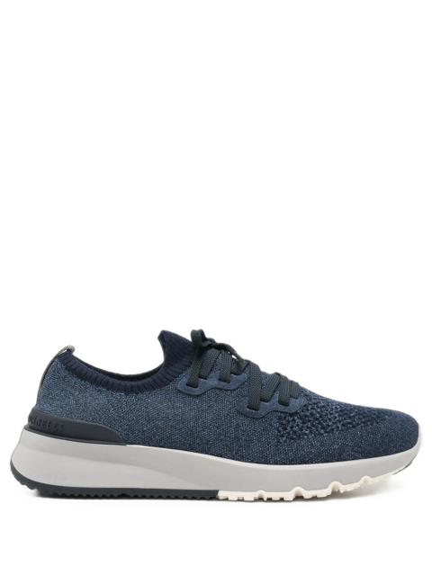 Brunello Cucinelli Brunello Cucinelli Men Sneakers Runner In Maglia Chiné Di Cotone